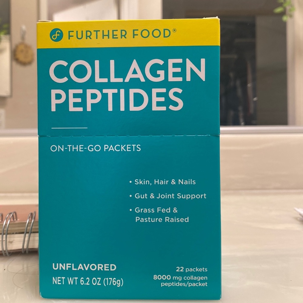 Further Food Collagen Peptides, on the go packets, unflavored